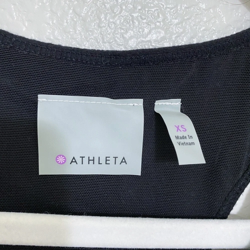 Athleta Black Athletic Racerback Tank Top Size XS - Picture 2 of 5